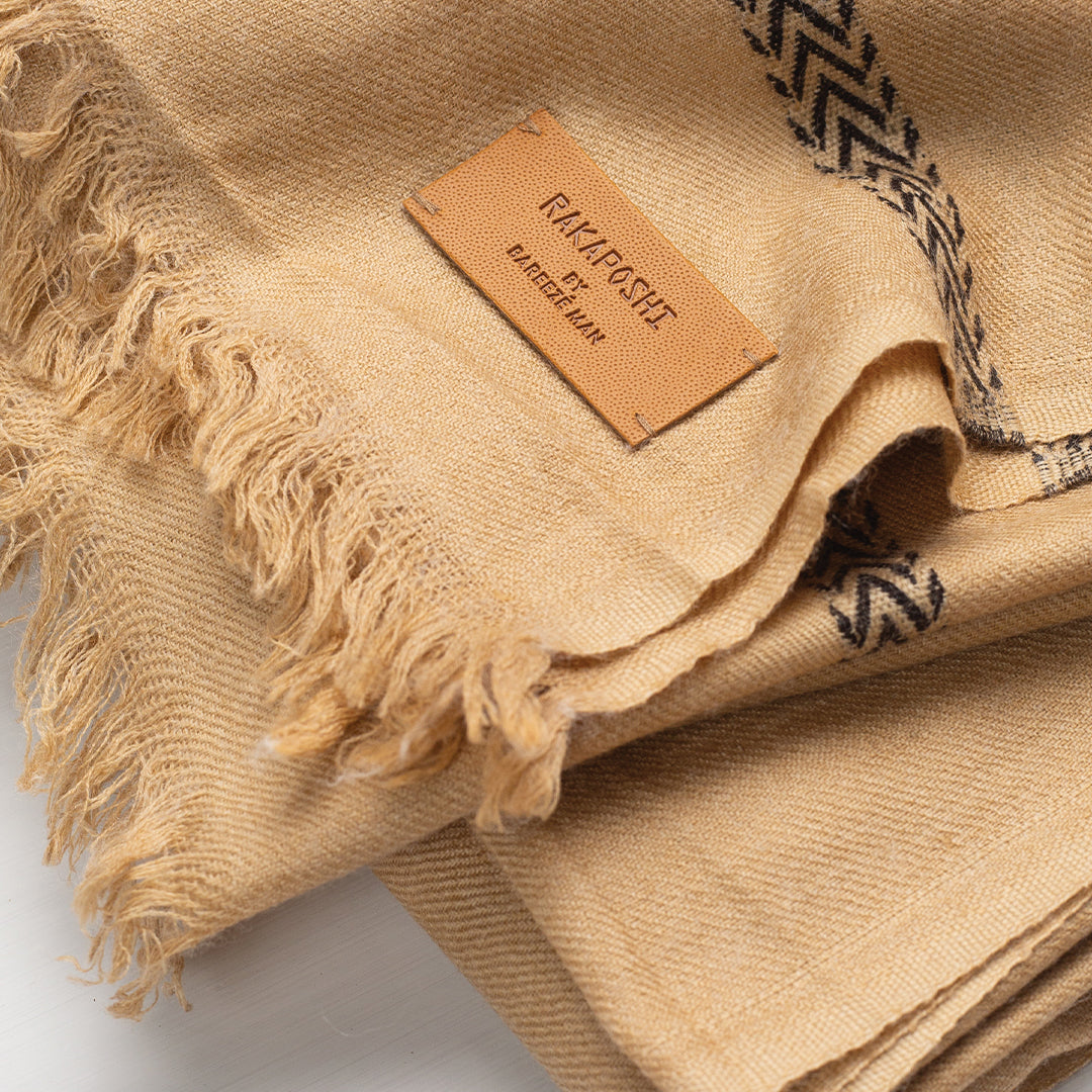 ANGORA SHAWL-Beige