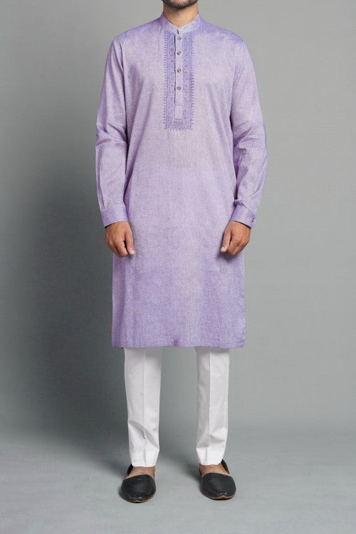 Handmade Kurta Light Purple