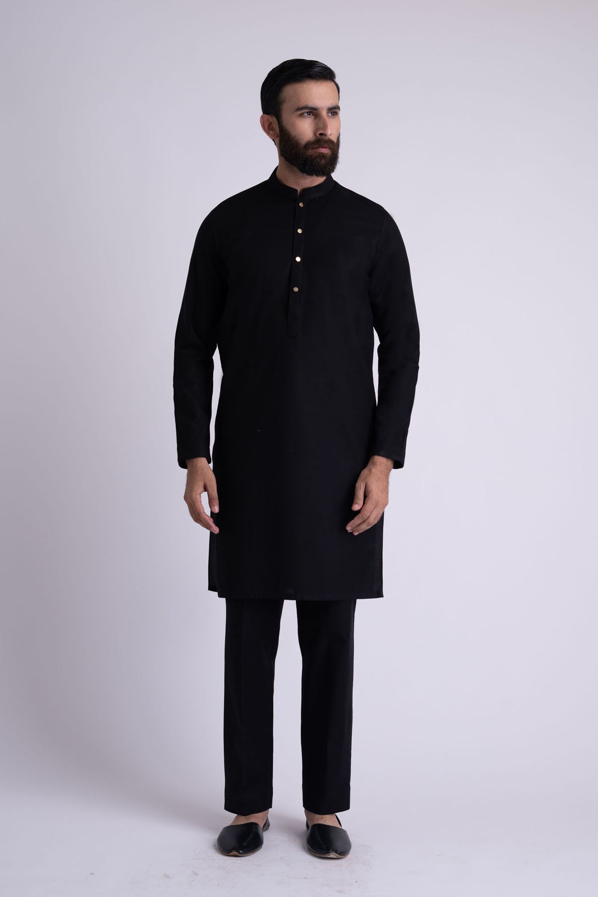 KURTA TROUSER-BLACK