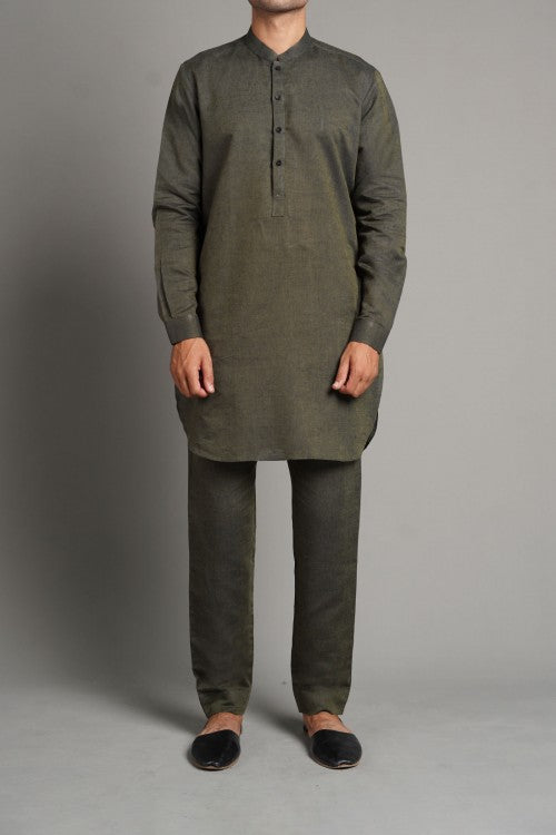 Short Kurta Green