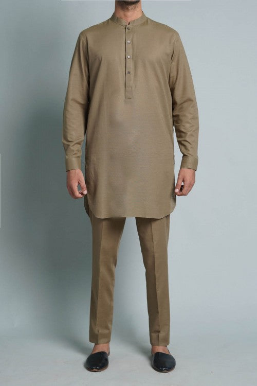 Short Kurta Trouser Brown