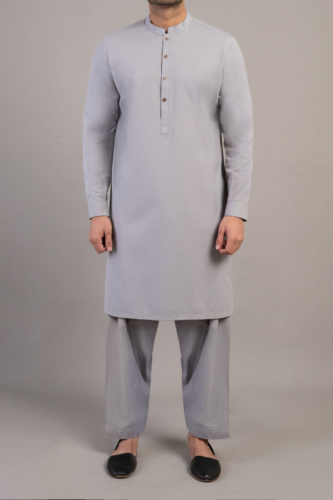 Shalwar Kameez-L-Grey