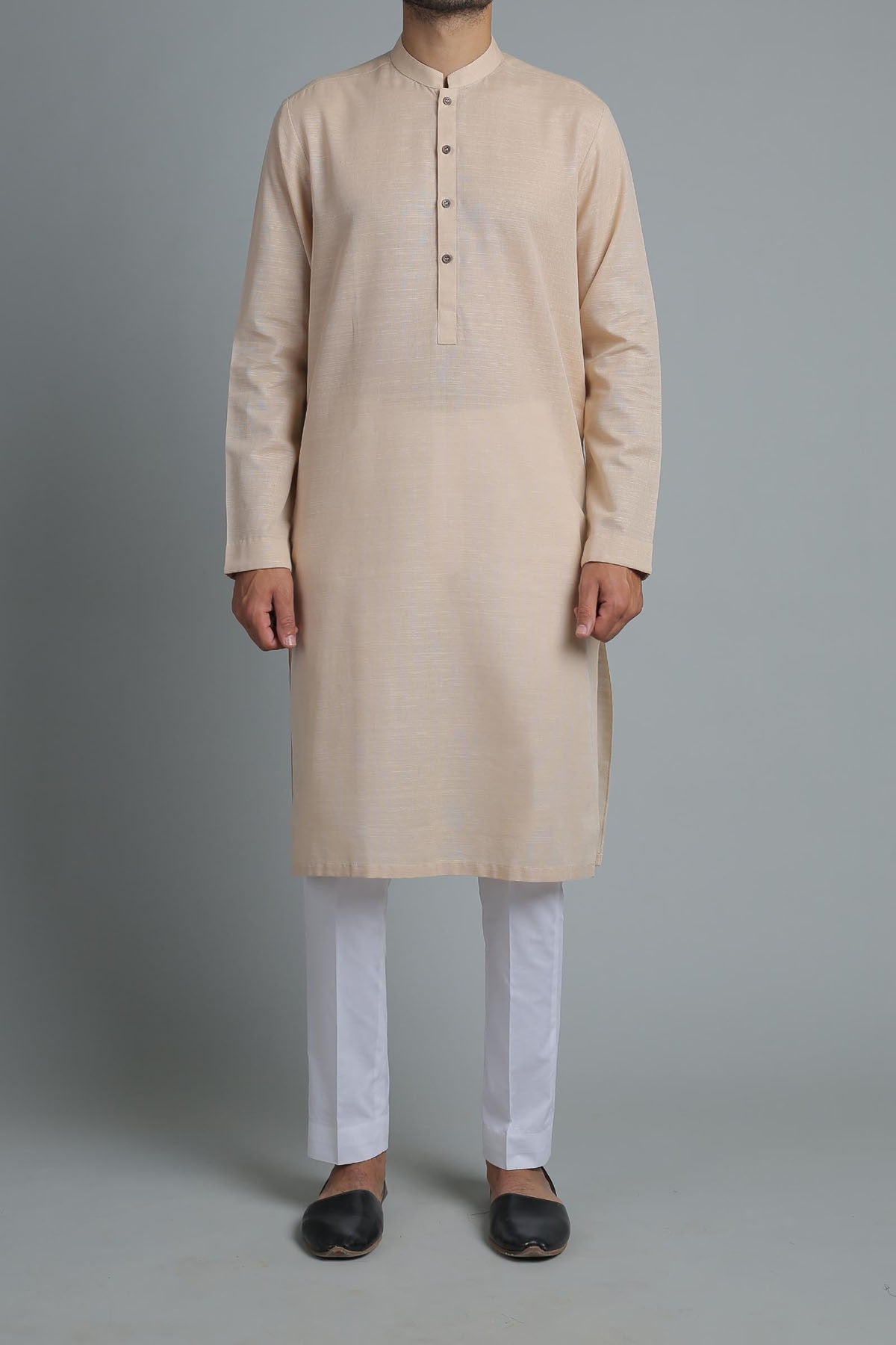 Khaddar Kurta Light Beige