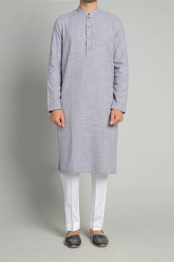 Khaddar Kurta Blue