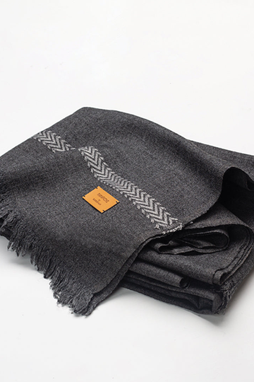 DOBBY SHAWL-Grey
