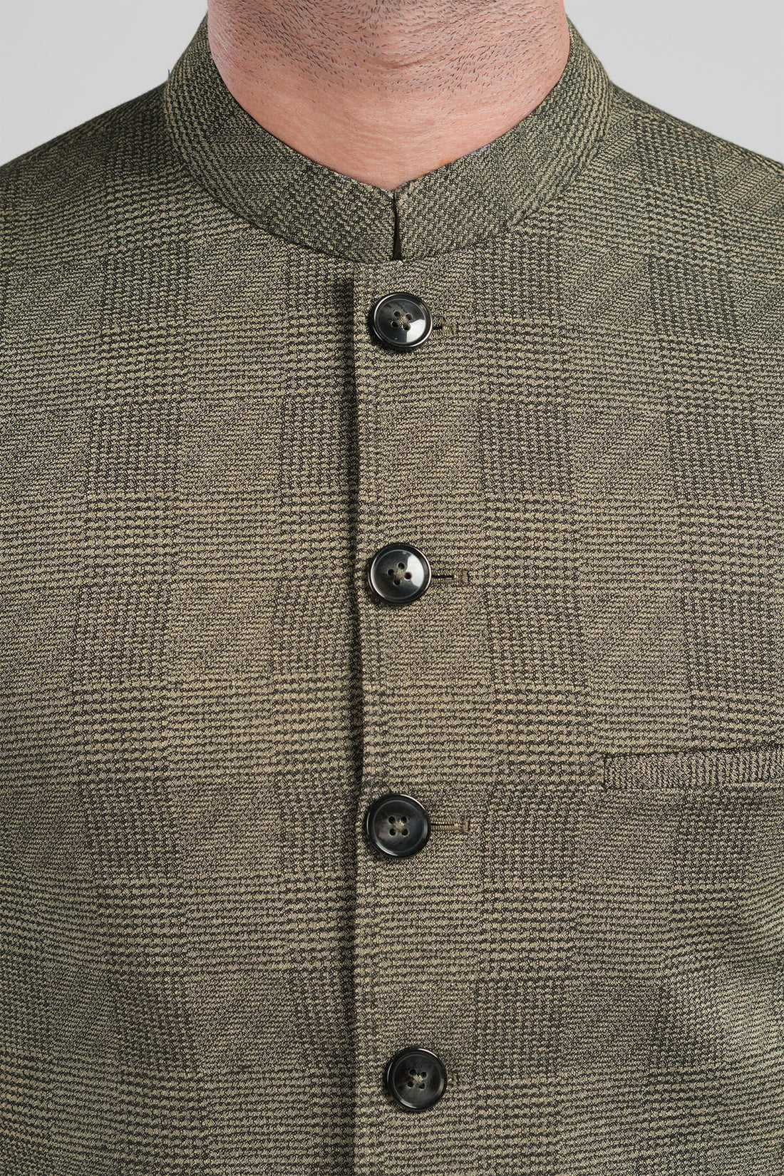 Jacquard Waistcoat-Green