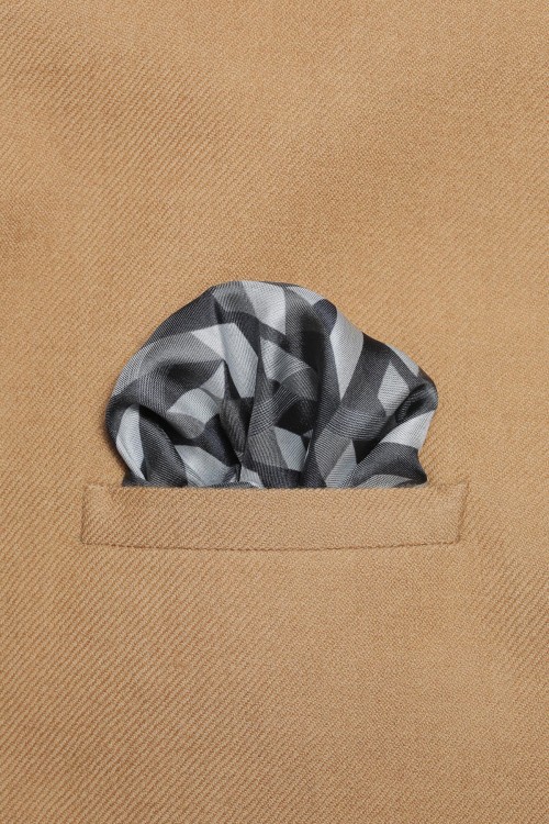Silk Pocket Squares - Grey