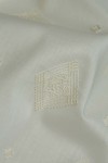 Spray Embroidered - Off White with White Trouser