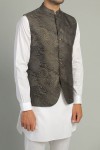K2 Altitude Inspired Embroidered Waistcoat - Black
