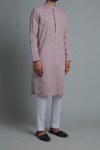 Light Pink - Embroidered Kurta